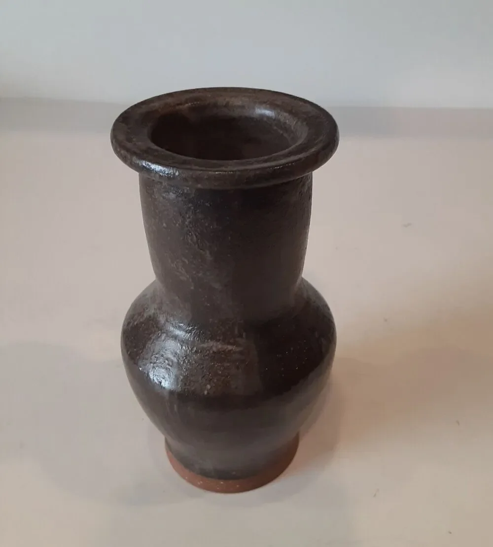 Artist Signed Stoneware Vase 5.25